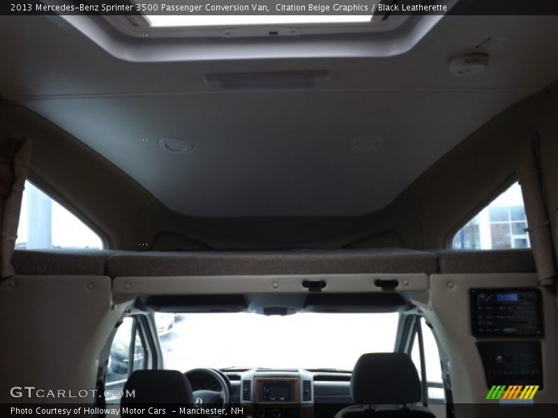 Citation Beige Graphics / Black Leatherette 2013 Mercedes-Benz Sprinter 3500 Passenger Conversion Van