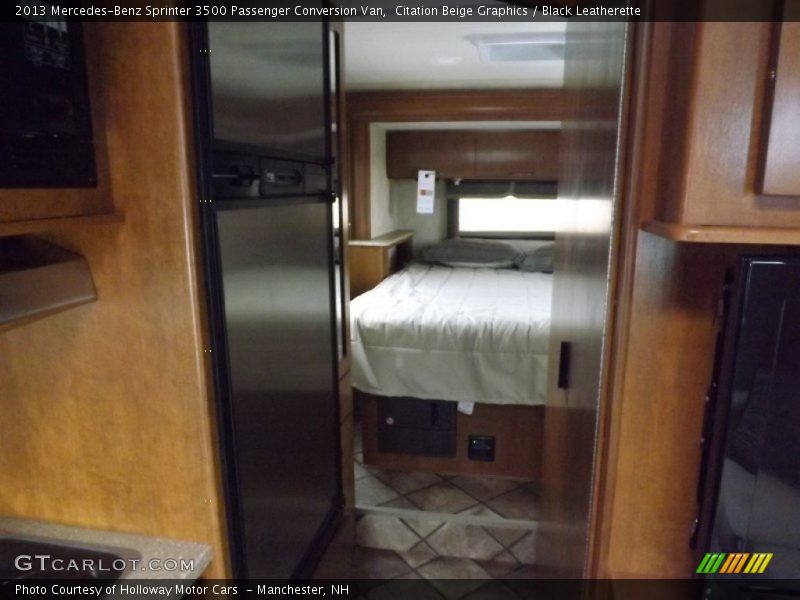 Citation Beige Graphics / Black Leatherette 2013 Mercedes-Benz Sprinter 3500 Passenger Conversion Van