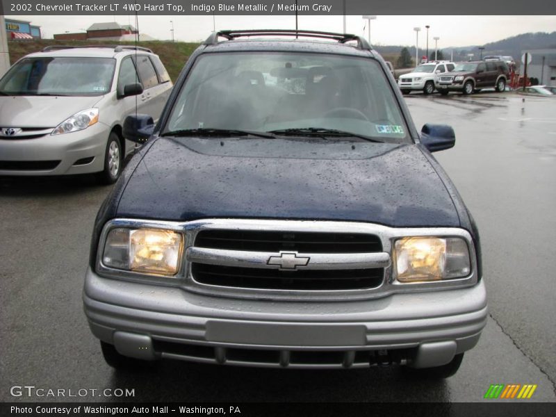 Indigo Blue Metallic / Medium Gray 2002 Chevrolet Tracker LT 4WD Hard Top