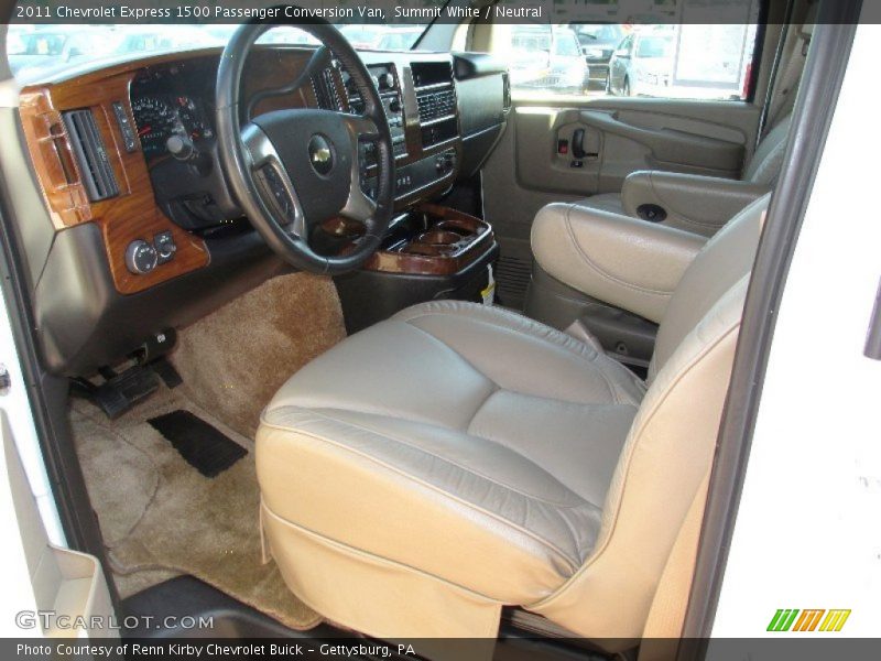 Summit White / Neutral 2011 Chevrolet Express 1500 Passenger Conversion Van