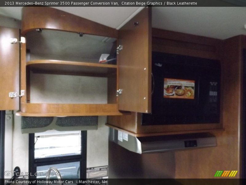 Citation Beige Graphics / Black Leatherette 2013 Mercedes-Benz Sprinter 3500 Passenger Conversion Van