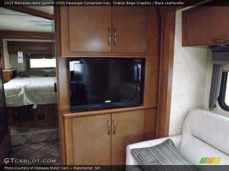 Citation Beige Graphics / Black Leatherette 2013 Mercedes-Benz Sprinter 3500 Passenger Conversion Van