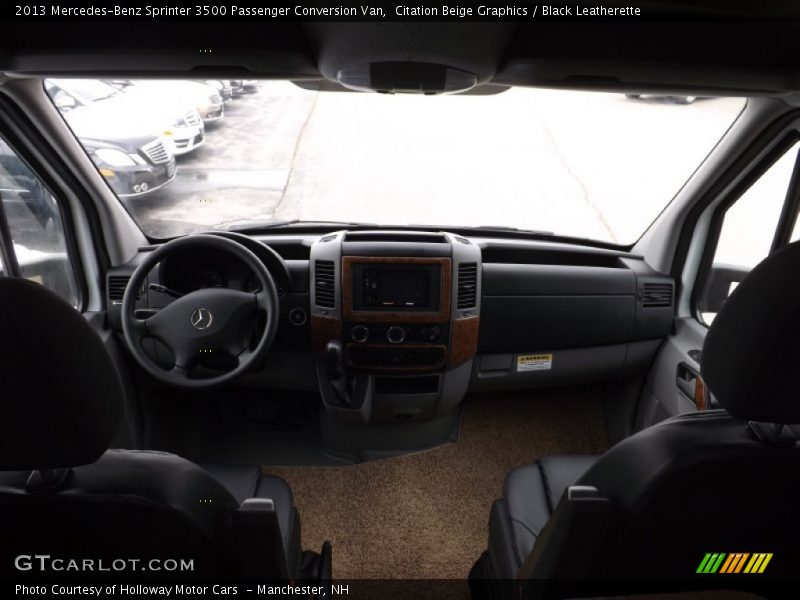 Citation Beige Graphics / Black Leatherette 2013 Mercedes-Benz Sprinter 3500 Passenger Conversion Van