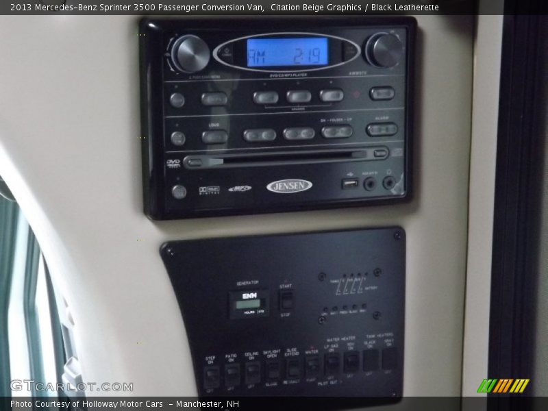 Citation Beige Graphics / Black Leatherette 2013 Mercedes-Benz Sprinter 3500 Passenger Conversion Van