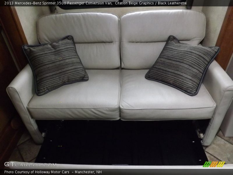 Citation Beige Graphics / Black Leatherette 2013 Mercedes-Benz Sprinter 3500 Passenger Conversion Van