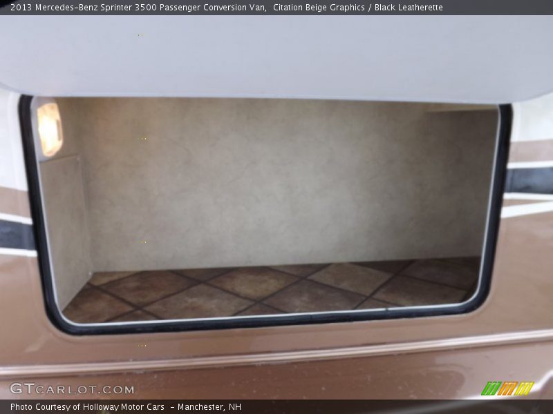 Citation Beige Graphics / Black Leatherette 2013 Mercedes-Benz Sprinter 3500 Passenger Conversion Van