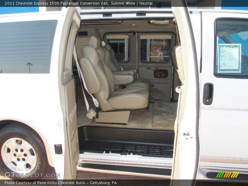 Summit White / Neutral 2011 Chevrolet Express 1500 Passenger Conversion Van