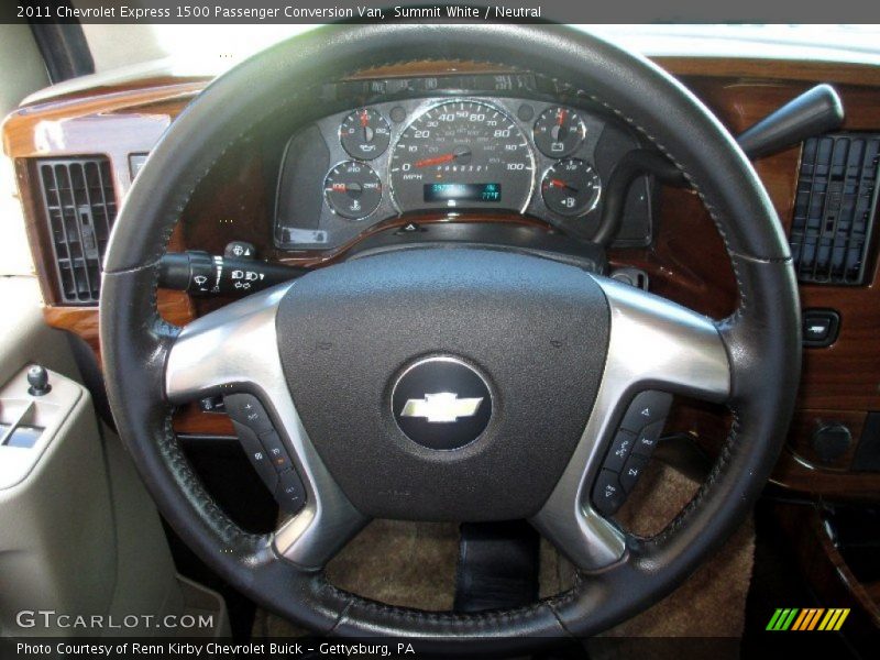  2011 Express 1500 Passenger Conversion Van Steering Wheel