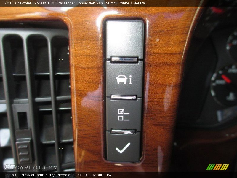 Controls of 2011 Express 1500 Passenger Conversion Van