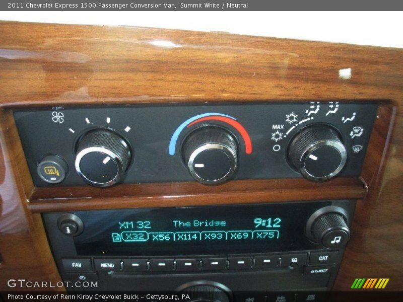 Controls of 2011 Express 1500 Passenger Conversion Van