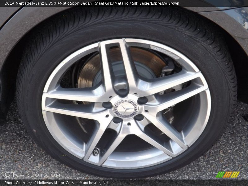 Steel Gray Metallic / Silk Beige/Espresso Brown 2014 Mercedes-Benz E 350 4Matic Sport Sedan