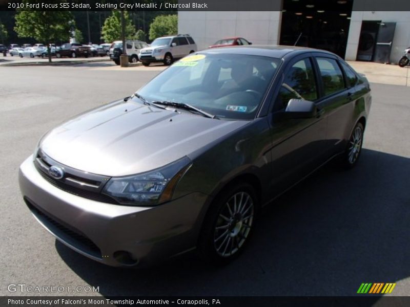 Sterling Grey Metallic / Charcoal Black 2010 Ford Focus SES Sedan