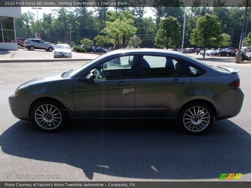 Sterling Grey Metallic / Charcoal Black 2010 Ford Focus SES Sedan