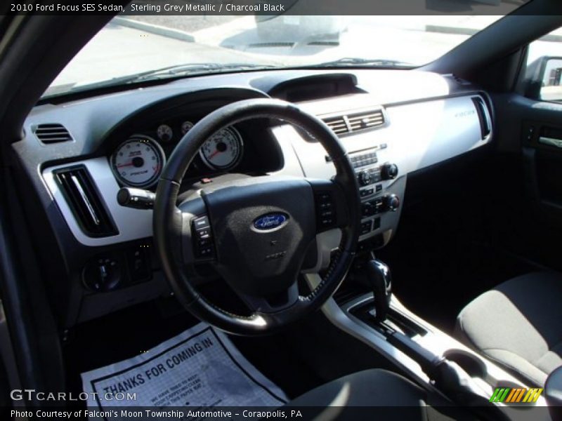 Sterling Grey Metallic / Charcoal Black 2010 Ford Focus SES Sedan