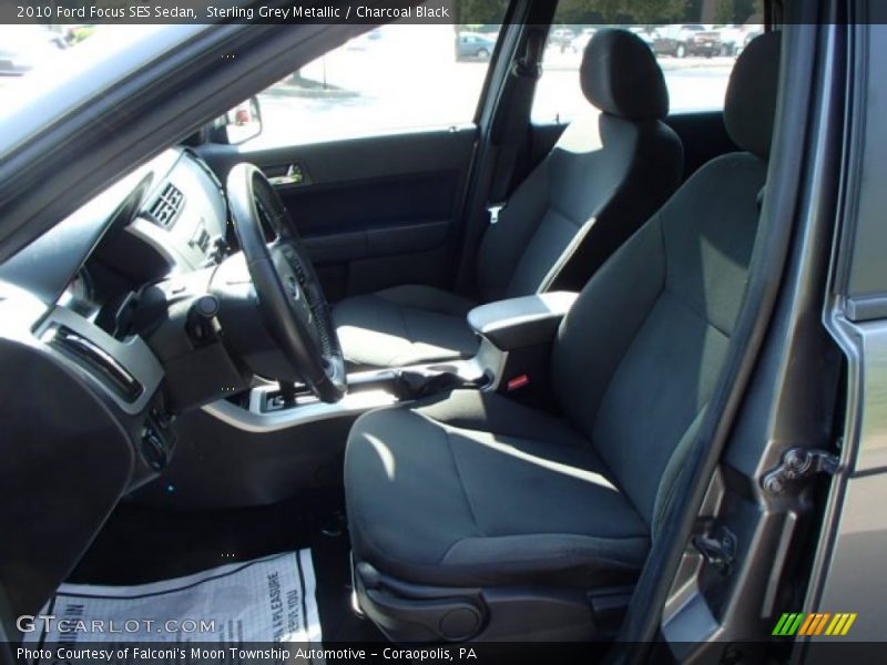 Sterling Grey Metallic / Charcoal Black 2010 Ford Focus SES Sedan