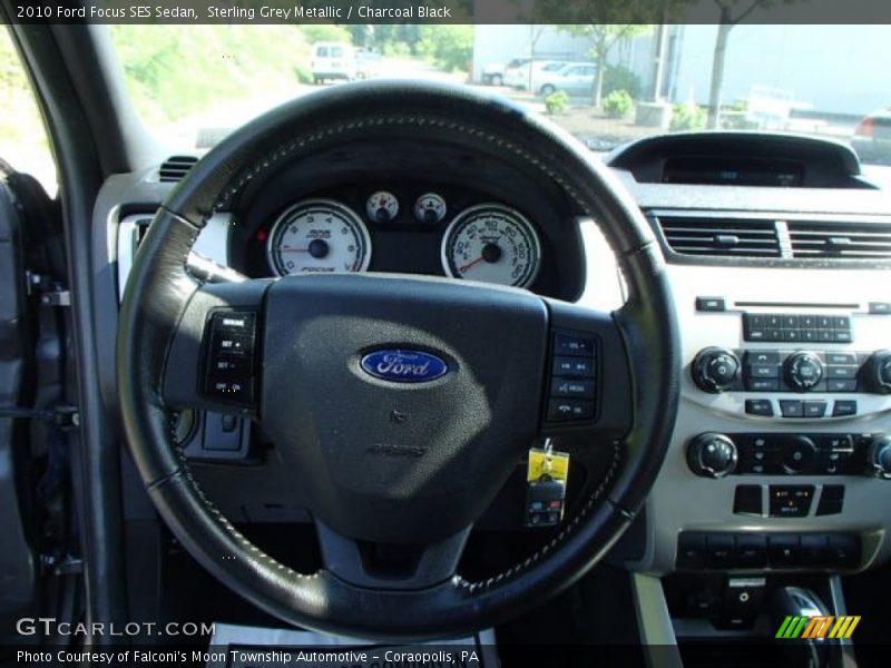 Sterling Grey Metallic / Charcoal Black 2010 Ford Focus SES Sedan