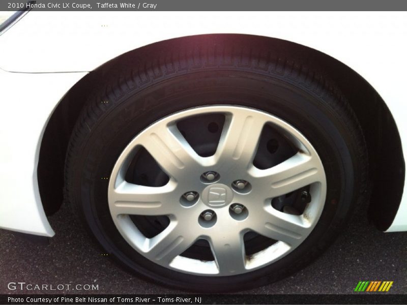 Taffeta White / Gray 2010 Honda Civic LX Coupe