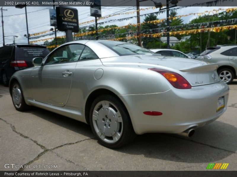 Millenium Silver Metallic / Ecru 2002 Lexus SC 430