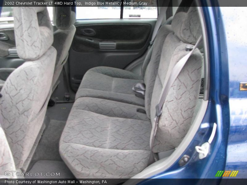 Indigo Blue Metallic / Medium Gray 2002 Chevrolet Tracker LT 4WD Hard Top