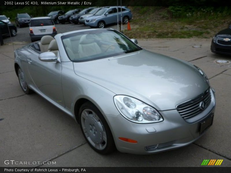 Millenium Silver Metallic / Ecru 2002 Lexus SC 430