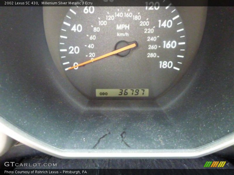 Millenium Silver Metallic / Ecru 2002 Lexus SC 430