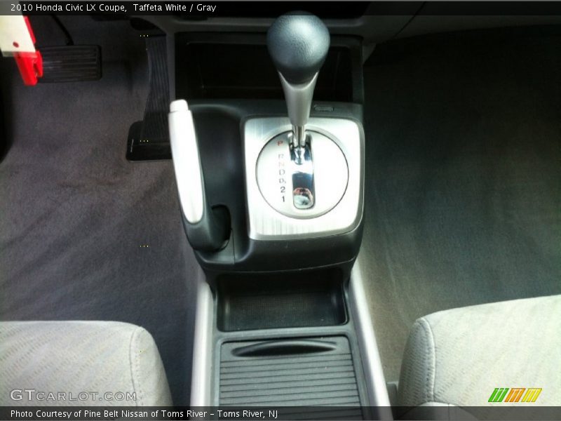 Taffeta White / Gray 2010 Honda Civic LX Coupe
