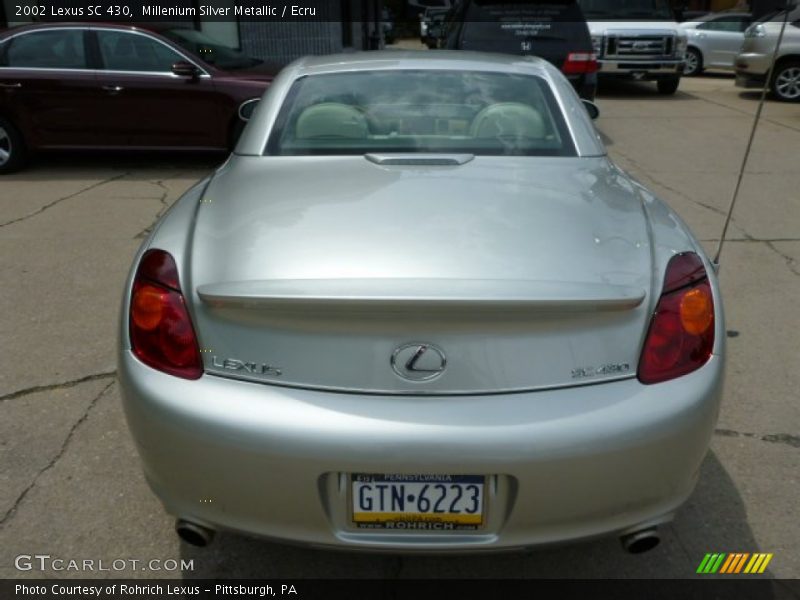 Millenium Silver Metallic / Ecru 2002 Lexus SC 430