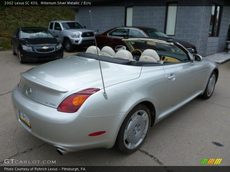 Millenium Silver Metallic / Ecru 2002 Lexus SC 430