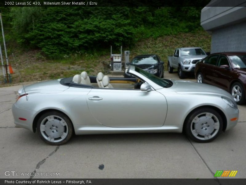 Millenium Silver Metallic / Ecru 2002 Lexus SC 430