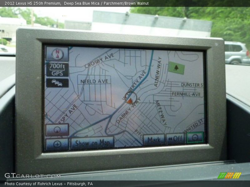 Navigation of 2012 HS 250h Premium