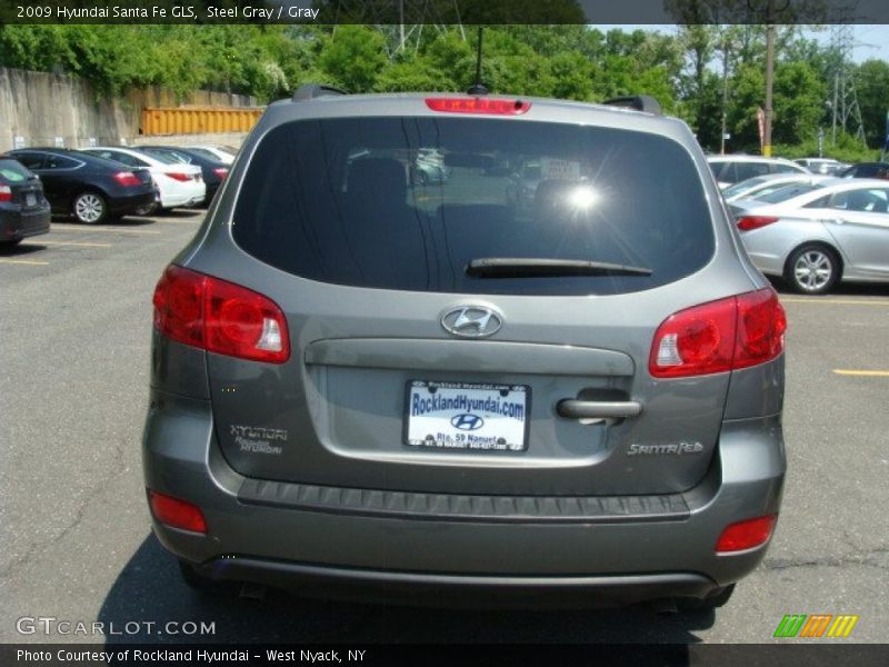 Steel Gray / Gray 2009 Hyundai Santa Fe GLS