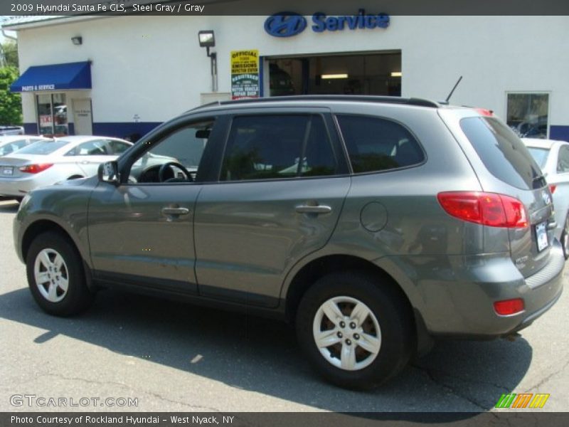 Steel Gray / Gray 2009 Hyundai Santa Fe GLS