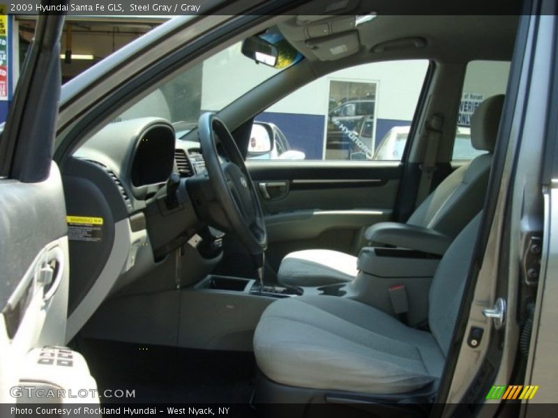 Steel Gray / Gray 2009 Hyundai Santa Fe GLS