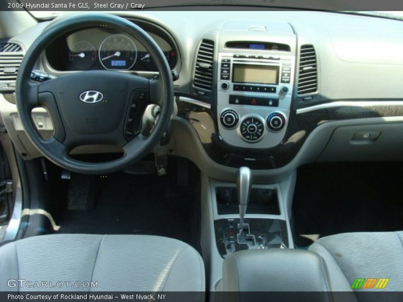 Steel Gray / Gray 2009 Hyundai Santa Fe GLS