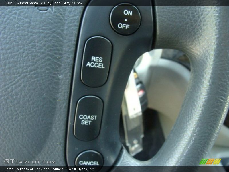 Steel Gray / Gray 2009 Hyundai Santa Fe GLS