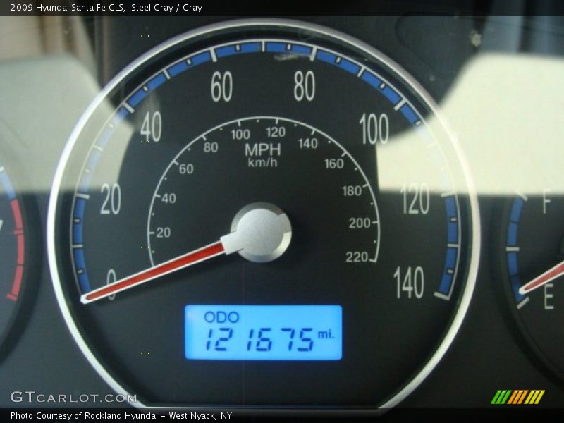 Steel Gray / Gray 2009 Hyundai Santa Fe GLS