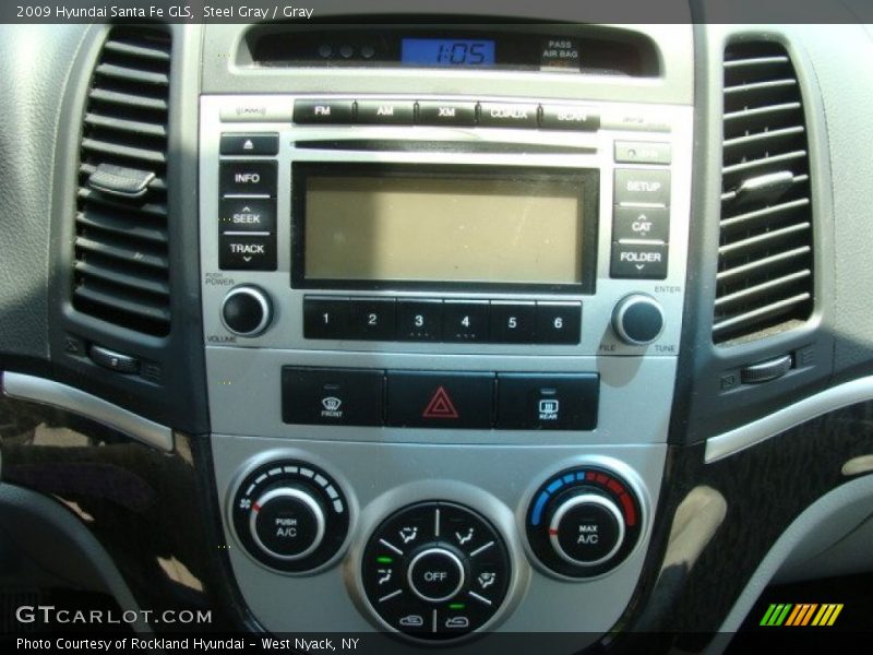 Steel Gray / Gray 2009 Hyundai Santa Fe GLS