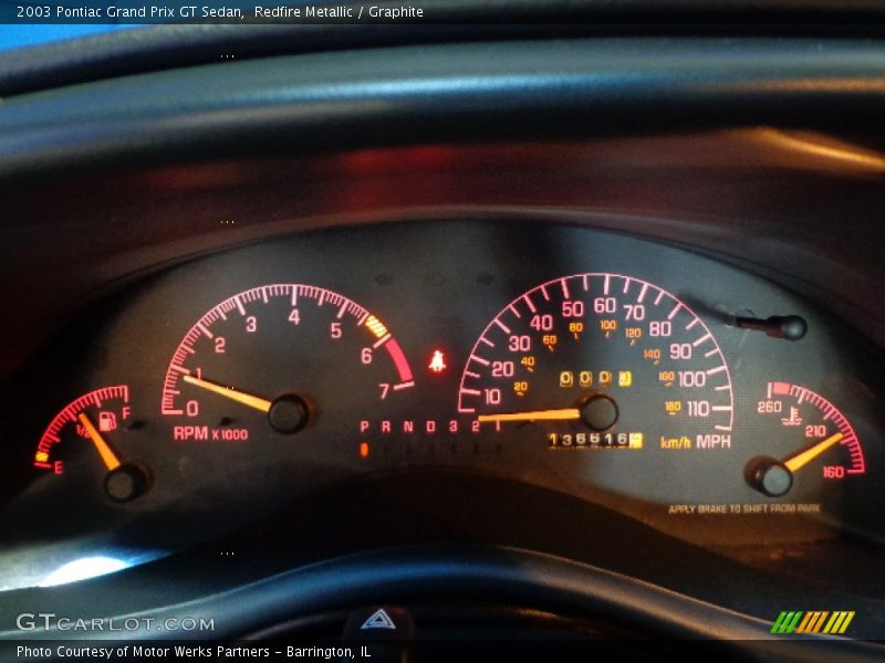 Redfire Metallic / Graphite 2003 Pontiac Grand Prix GT Sedan