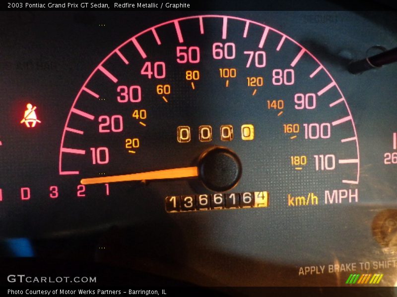 Redfire Metallic / Graphite 2003 Pontiac Grand Prix GT Sedan