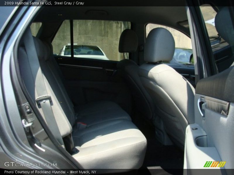 Steel Gray / Gray 2009 Hyundai Santa Fe GLS