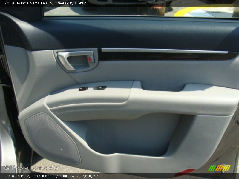 Steel Gray / Gray 2009 Hyundai Santa Fe GLS