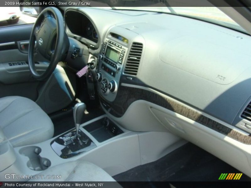 Steel Gray / Gray 2009 Hyundai Santa Fe GLS