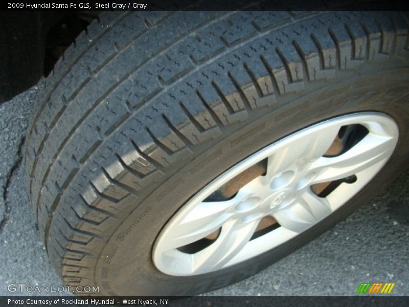 Steel Gray / Gray 2009 Hyundai Santa Fe GLS