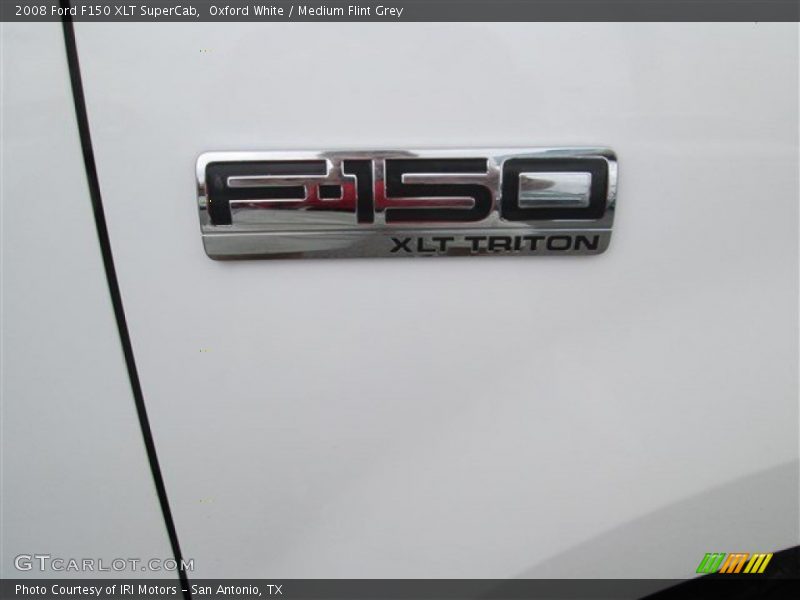 Oxford White / Medium Flint Grey 2008 Ford F150 XLT SuperCab