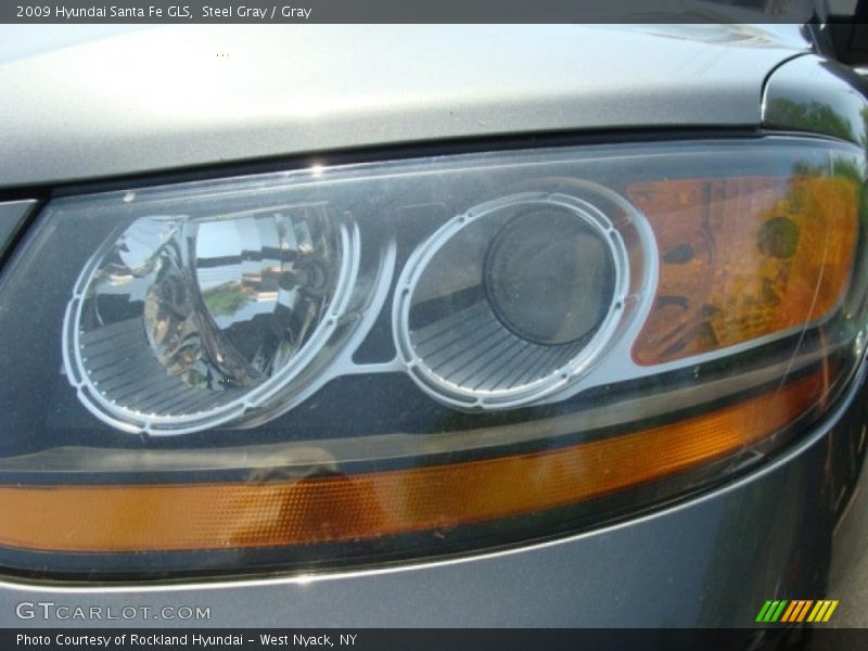 Steel Gray / Gray 2009 Hyundai Santa Fe GLS