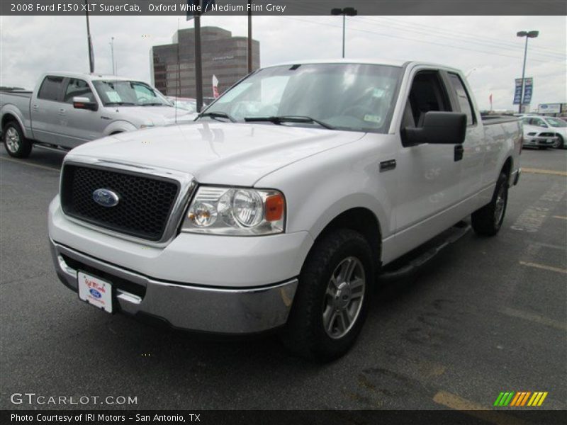 Oxford White / Medium Flint Grey 2008 Ford F150 XLT SuperCab