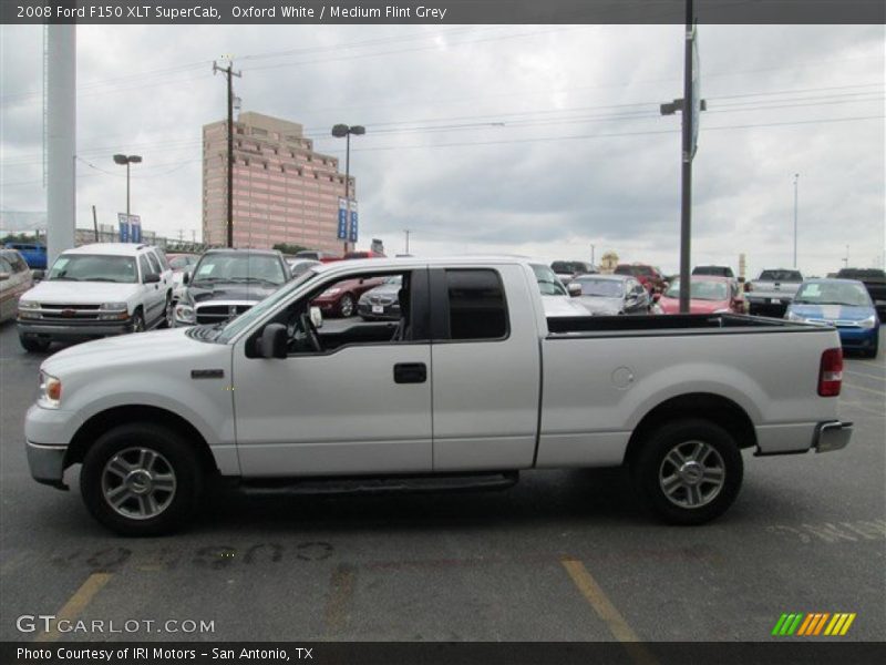 Oxford White / Medium Flint Grey 2008 Ford F150 XLT SuperCab