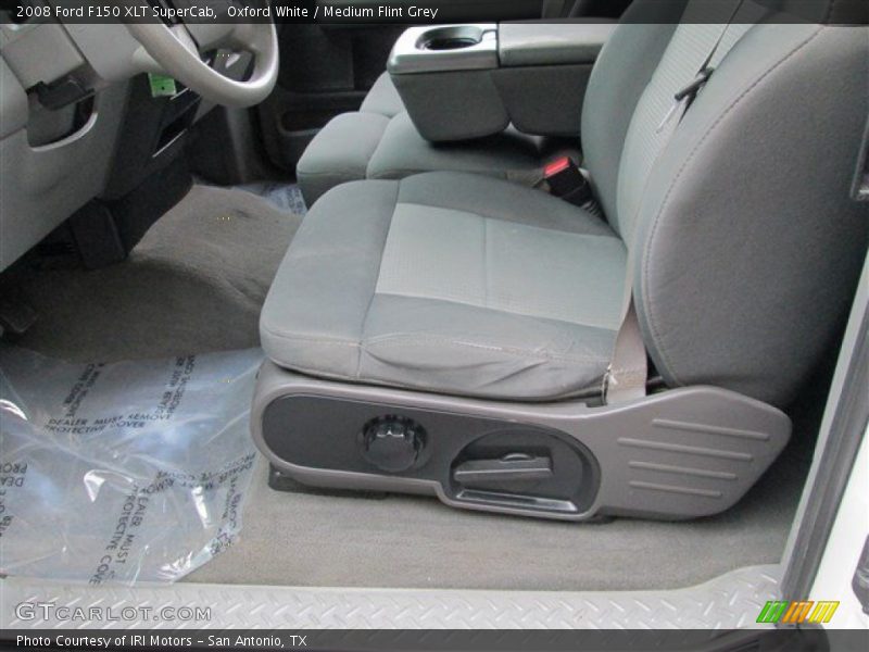 Oxford White / Medium Flint Grey 2008 Ford F150 XLT SuperCab