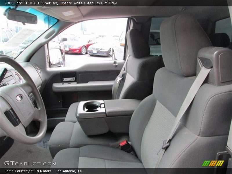 Oxford White / Medium Flint Grey 2008 Ford F150 XLT SuperCab