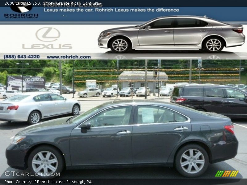 Smoky Granite Mica / Light Gray 2008 Lexus ES 350